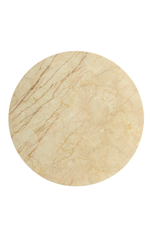 Side table 48x53 cm TOMAR sand-pink marble+light gold