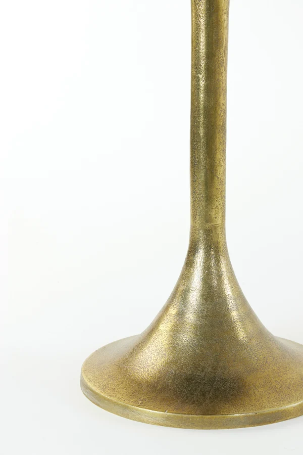 Side table 48x53 cm RICKERD yellow marble+antique bronze
