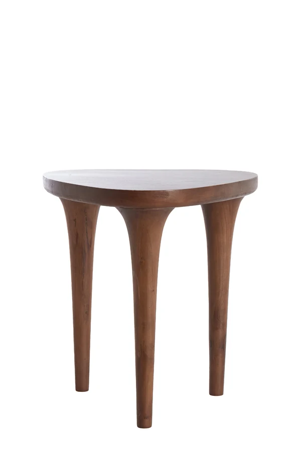 Side table 48x48x50 cm ZULIO acacia wood dark brown