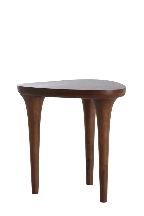 Side table 48x48x50 cm ZULIO acacia wood dark brown
