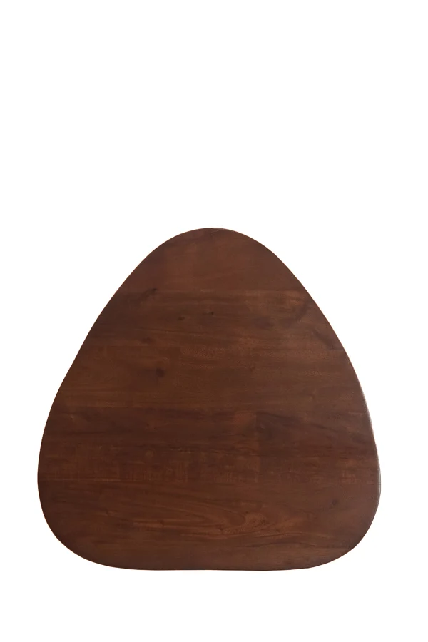 Side table 48x48x50 cm ZULIO acacia wood dark brown
