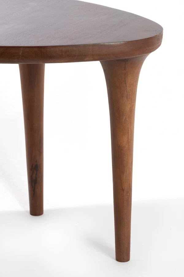 Side table 48x48x50 cm ZULIO acacia wood dark brown