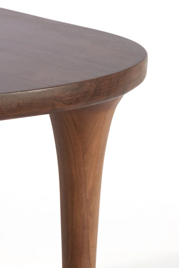 Side table 48x48x50 cm ZULIO acacia wood dark brown