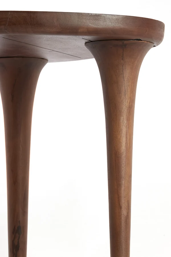 Side table 48x48x50 cm ZULIO acacia wood dark brown