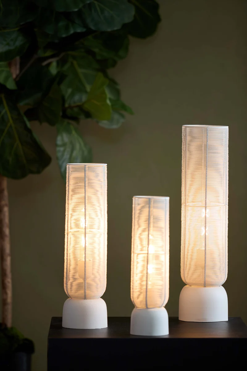 Table lamp 15,5x60,5 cm LEZUZA cream
