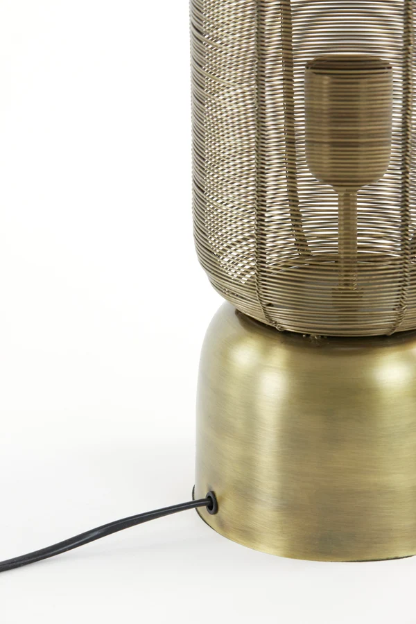 Table lamp 15,5x60,5 cm LEZUZA antique bronze