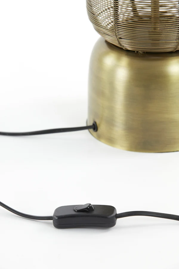 Table lamp 15,5x60,5 cm LEZUZA antique bronze