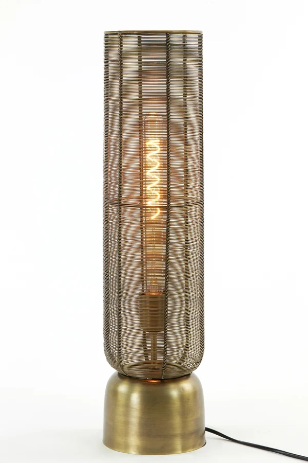 Table lamp 15,5x60,5 cm LEZUZA antique bronze