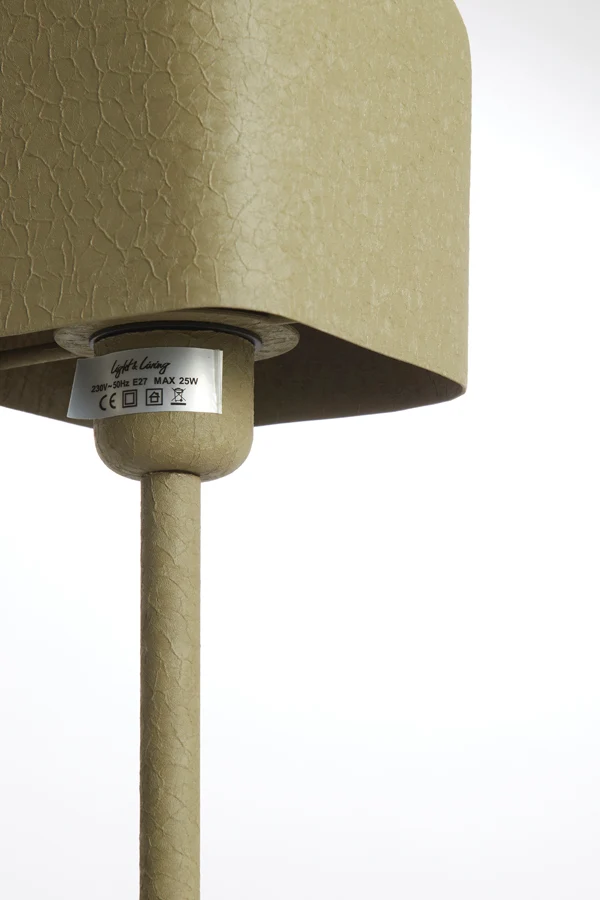 Table lamp 13x13x36 cm ELENIE matt olive green