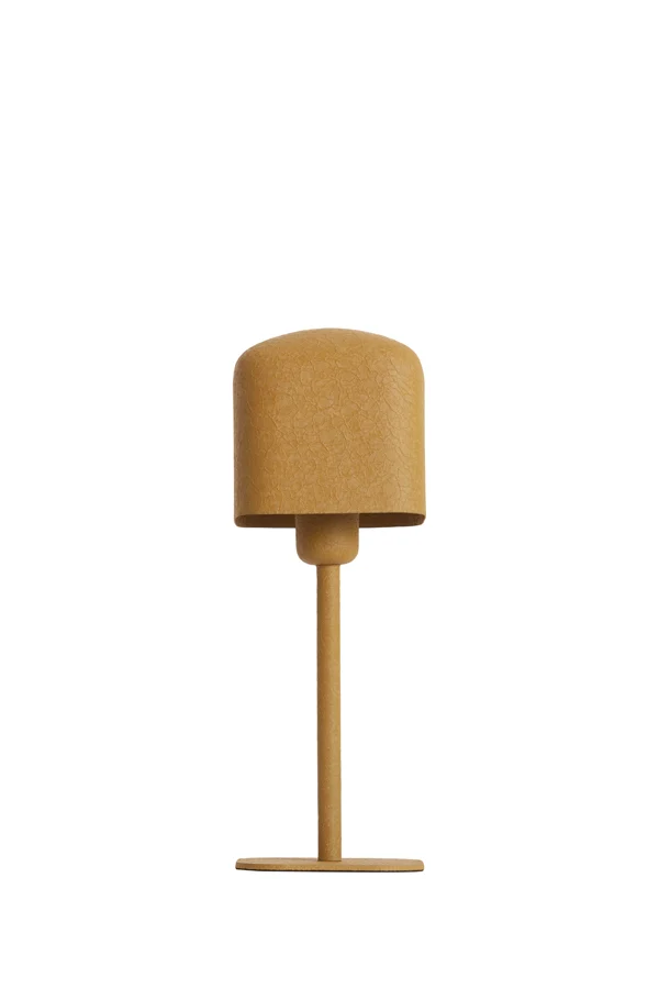 Table lamp 13x13x36 cm ELENIE matt ocher yellow