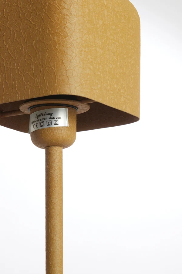 Table lamp 13x13x36 cm ELENIE matt ocher yellow