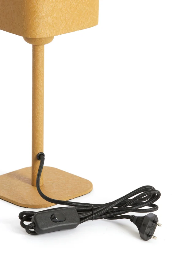 Table lamp 13x13x36 cm ELENIE matt ocher yellow