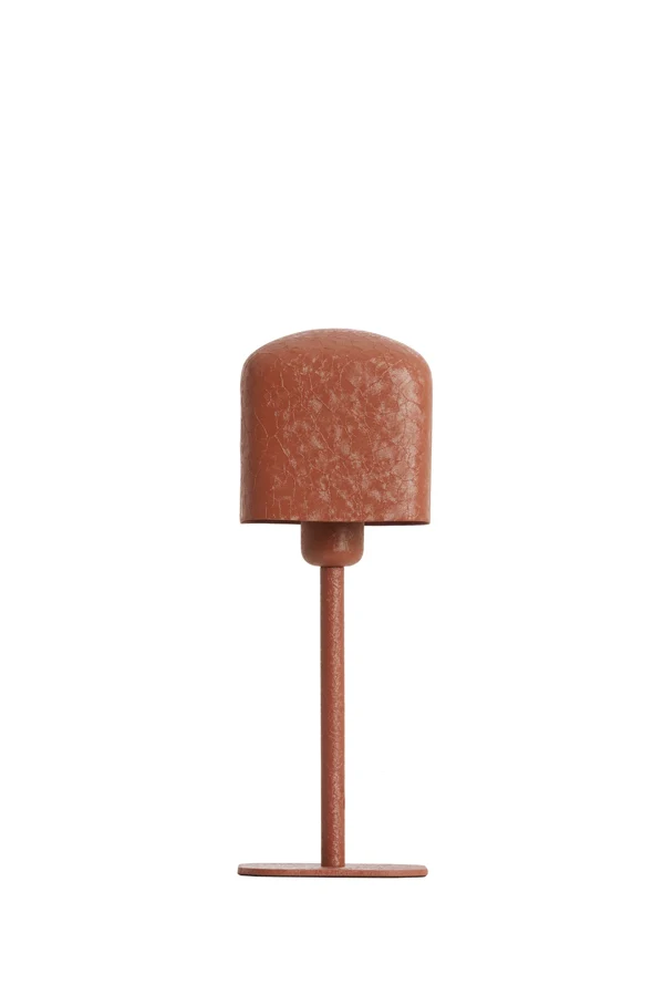 Table lamp 13x13x36 cm ELENIE matt dark orange