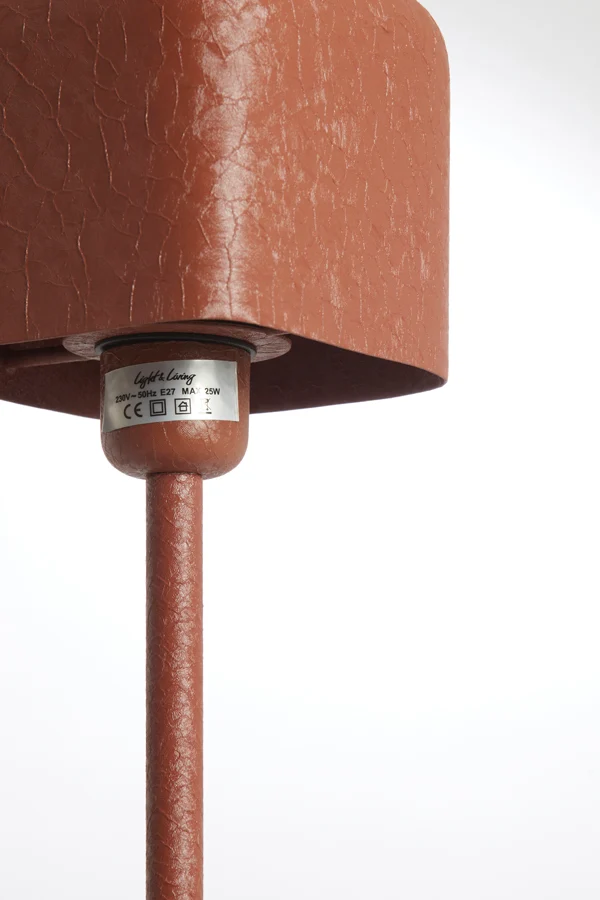 Table lamp 13x13x36 cm ELENIE matt dark orange