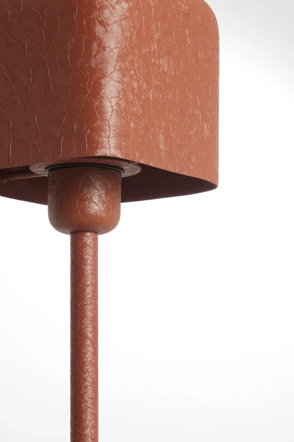 Table lamp 13x13x36 cm ELENIE matt dark orange