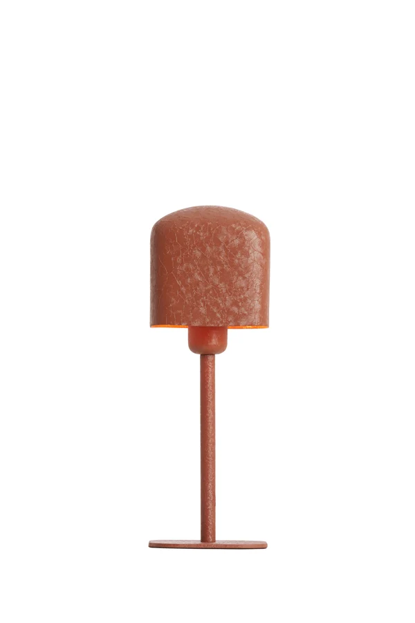 Table lamp 13x13x36 cm ELENIE matt dark orange
