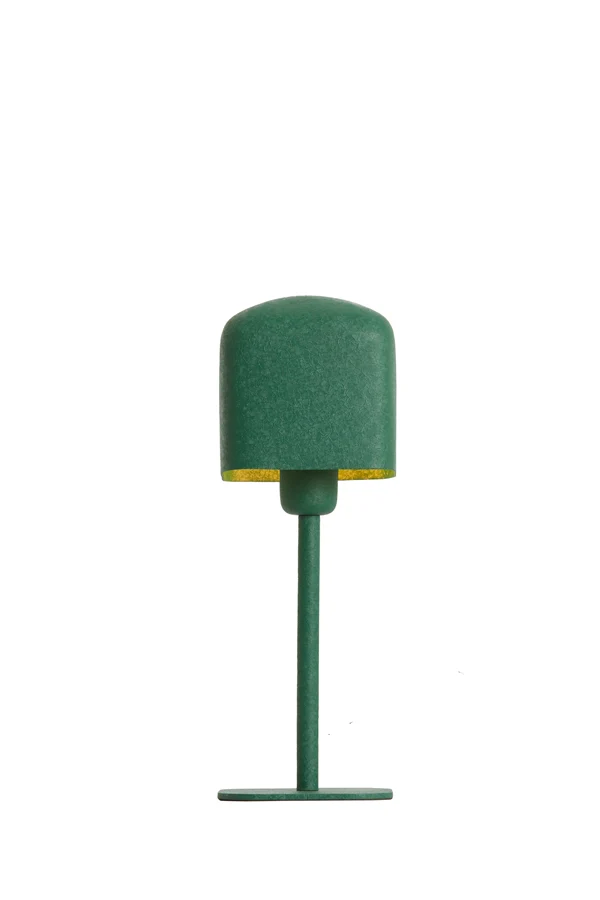 Table lamp 13x13x36 cm ELENIE matt dark green