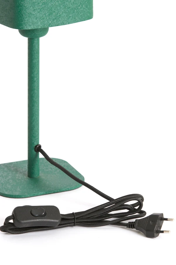 Table lamp 13x13x36 cm ELENIE matt dark green