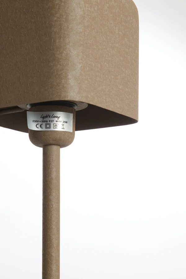 Table lamp 13x13x36 cm ELENIE matt dark brown