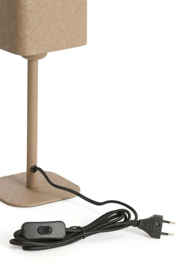 Table lamp 13x13x36 cm ELENIE matt dark brown