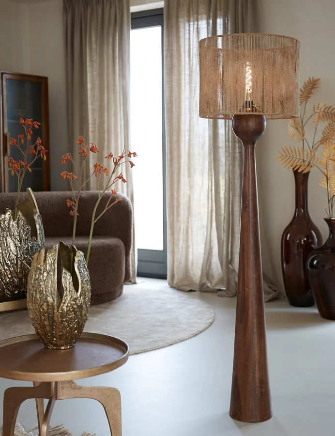 Shade cylinder 40-40-30 cm TOSSA jute natural