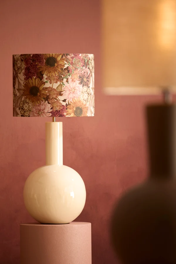 Shade cylinder 40-40-30 cm ROSEWOOD white