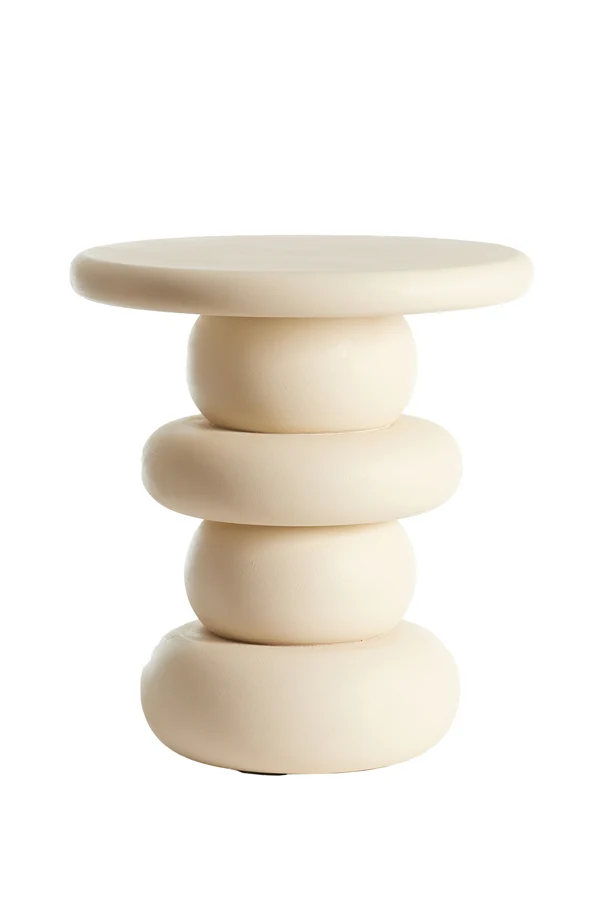 Side table 40x45 cm AZALAS wood cream