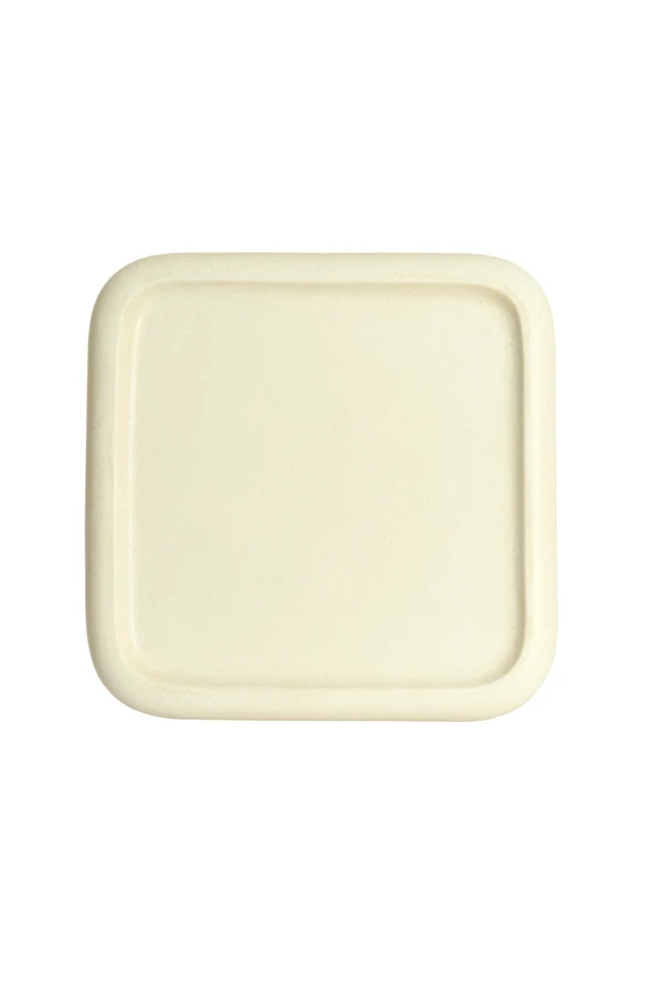 Side table 40x40x48 cm LUARCA ceramics matt cream