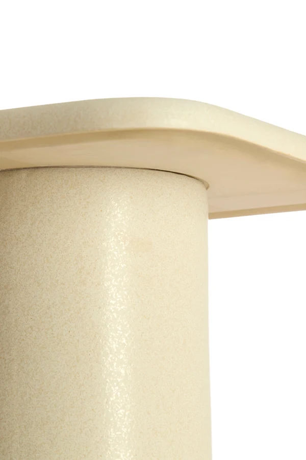 Side table 40x40x48 cm LUARCA ceramics matt cream