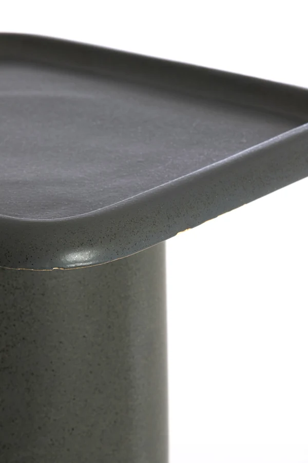 Side table 40x40x48 cm LUARCA ceramics matt black