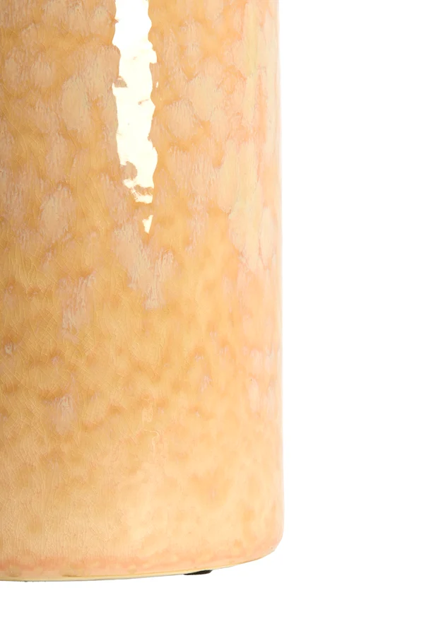 Side table 40x40x48 cm LUARCA ceramics light peach