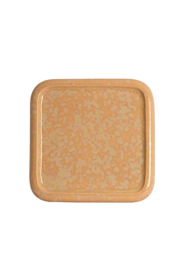 Side table 40x40x48 cm LUARCA ceramics light peach