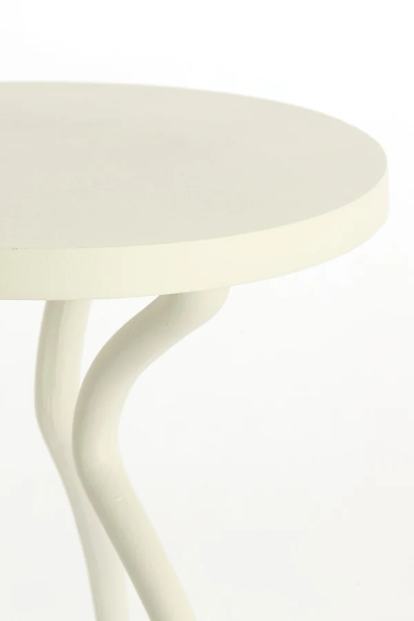 Side table 40x39x48 cm BODIN cream