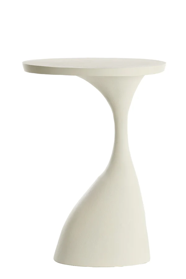 Side table 40x33x61 cm MACAU matt cream