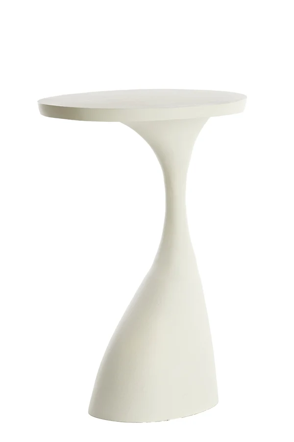 Side table 40x33x61 cm MACAU matt cream