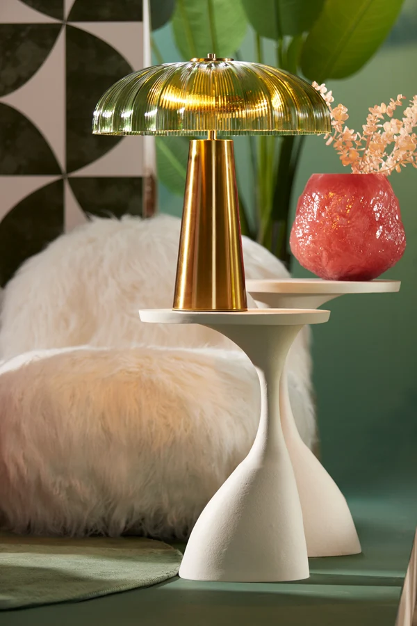Side table 40x33x61 cm MACAU matt cream