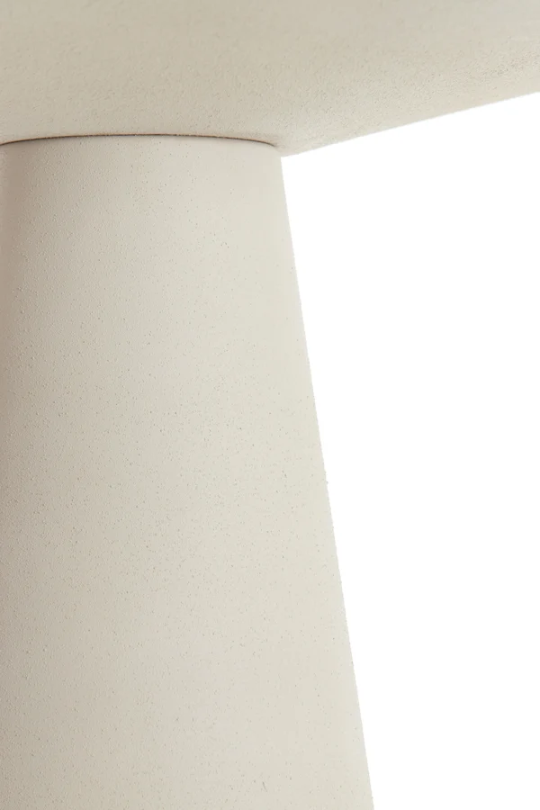 Side table 28x28x53 cm ABALA matt cream