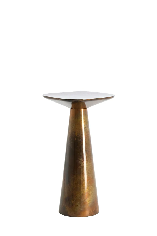 Side table 28x28x53 cm ABALA copper-bronze