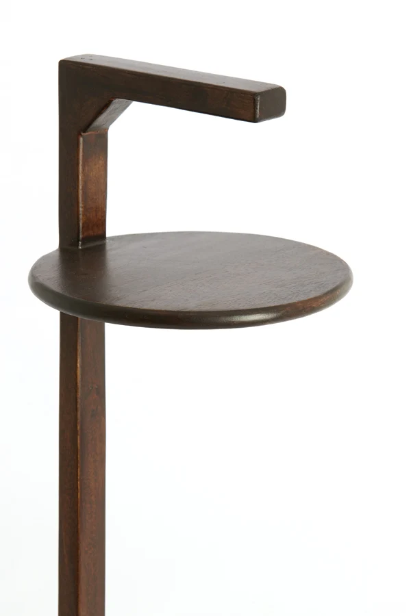 Side table 26x77 cm DELMINO mango wood chocolate brown