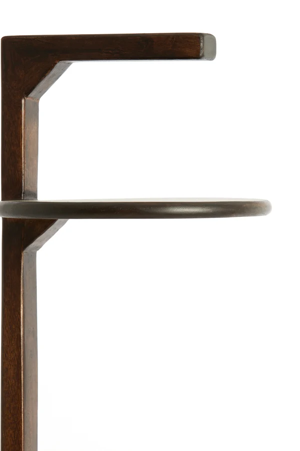 Side table 26x77 cm DELMINO mango wood chocolate brown
