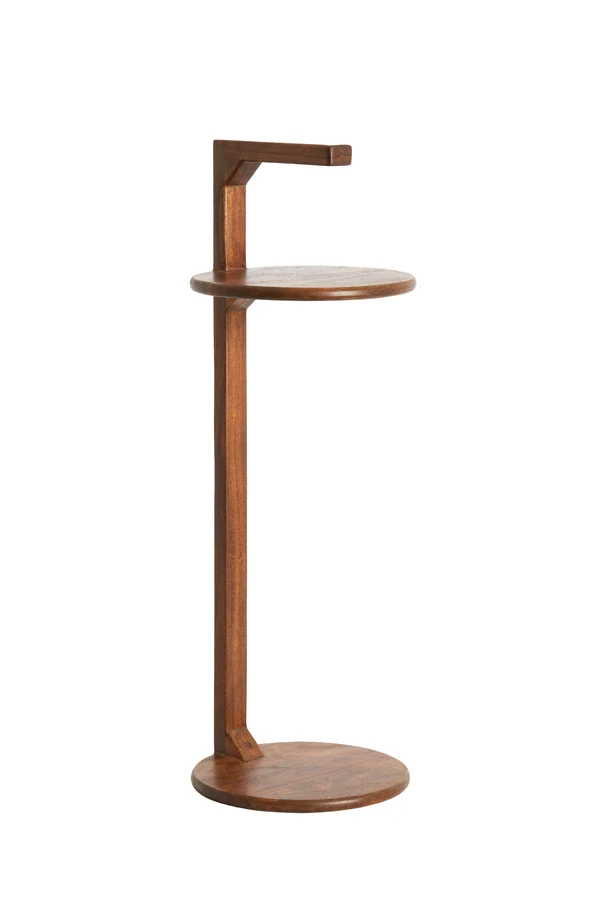 Side table 26x77 cm DELMINO acacia wood brown