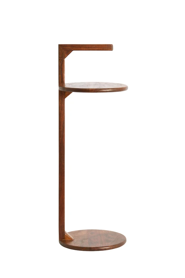 Side table 26x77 cm DELMINO acacia wood brown
