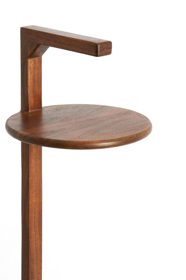 Side table 26x77 cm DELMINO acacia wood brown