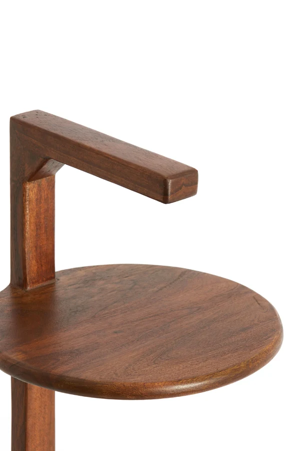 Side table 26x77 cm DELMINO acacia wood brown