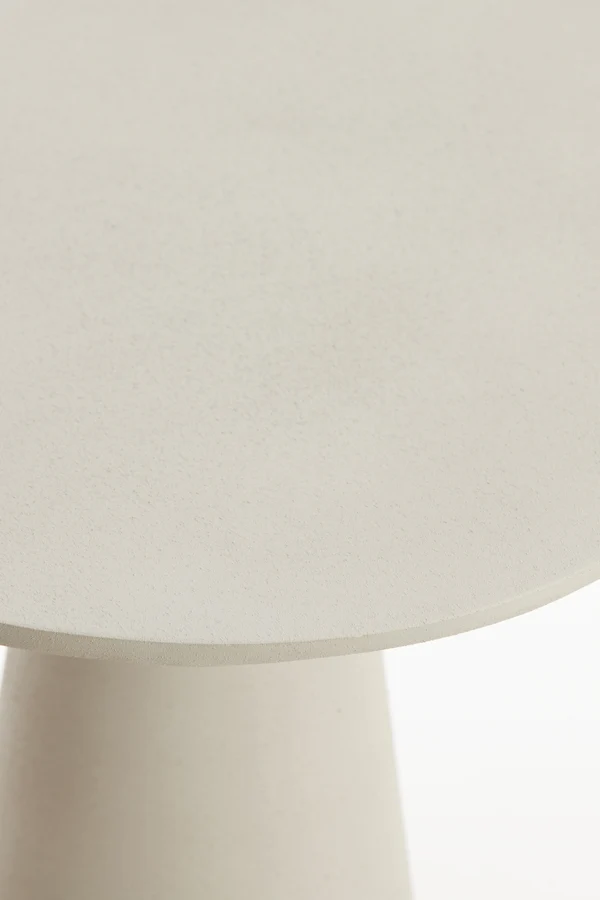 Side table 60x60x41 cm ABALA matt cream