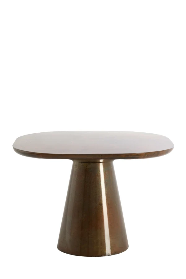 Side table 60x60x41 cm ABALA copper-bronze