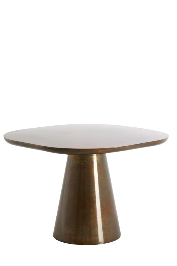 Side table 60x60x41 cm ABALA copper-bronze