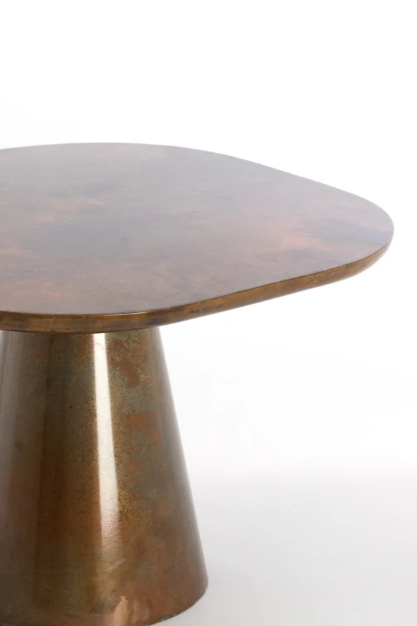 Side table 60x60x41 cm ABALA copper-bronze