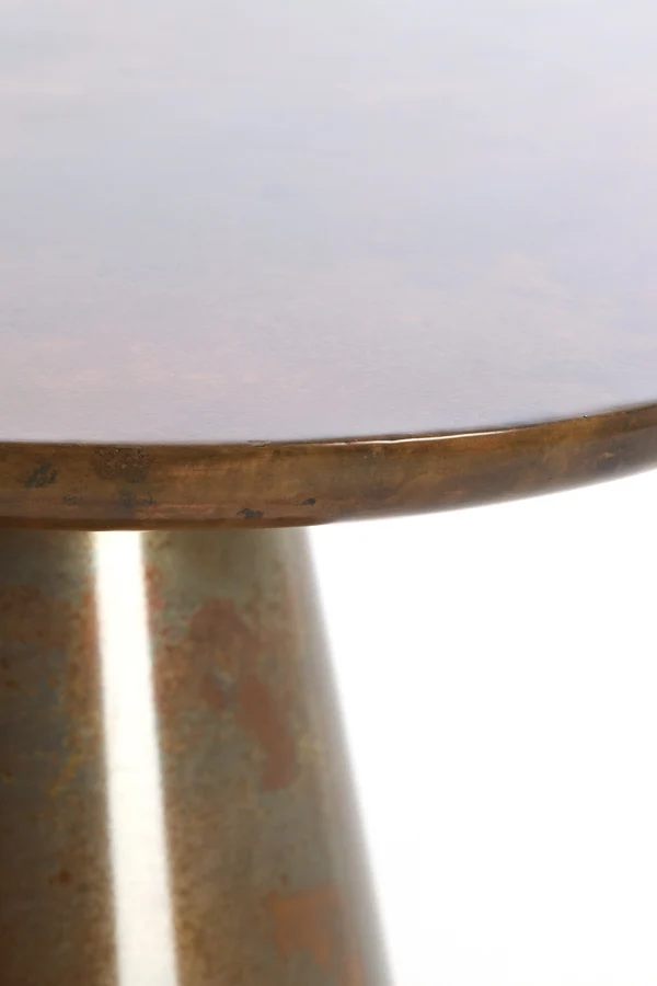 Side table 60x60x41 cm ABALA copper-bronze