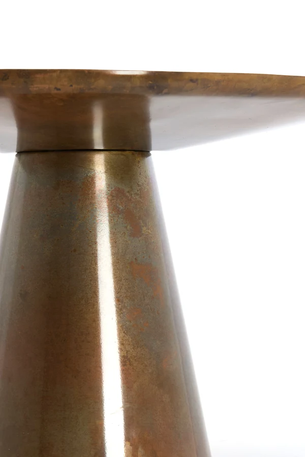 Side table 60x60x41 cm ABALA copper-bronze